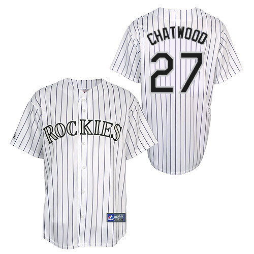 Tyler Chatwood #27 Youth Baseball Jersey-Colorado Rockies Authentic Home White Cool Base MLB Jersey